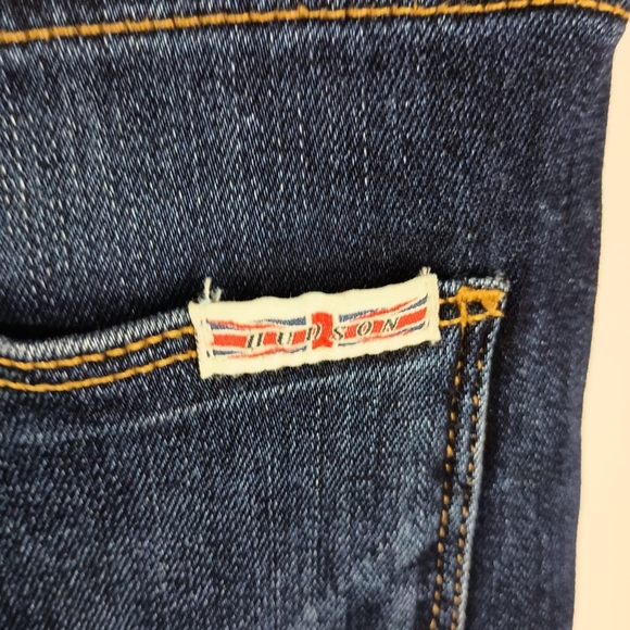 Hudson Boot Crop Frayed Jeans in Medium Wash Size 26 - Picture 6 of 7